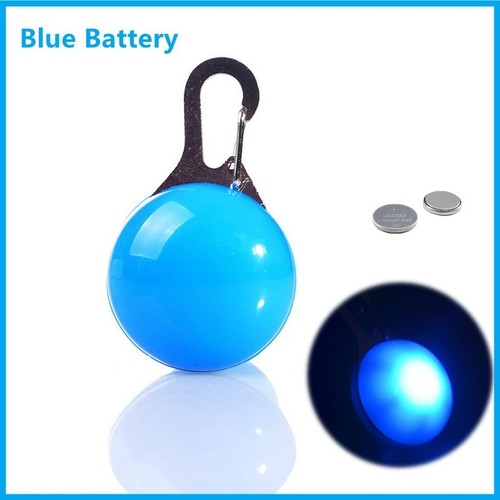 Blue led dog - blue, collar