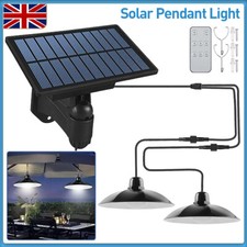 2 Heads Solar Powered Pendant