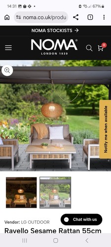 Noma lume ravello rattan usb - noma,