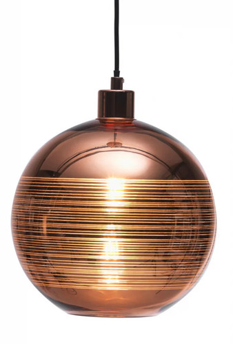 Ceiling light copper lia - lia, glass