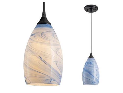 Usb rechargeable blue swirl - rechargeable,