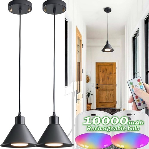 Battery operated pendant light - operated,