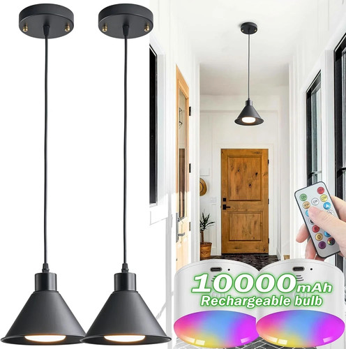 Battery operated pendant light - pendant,